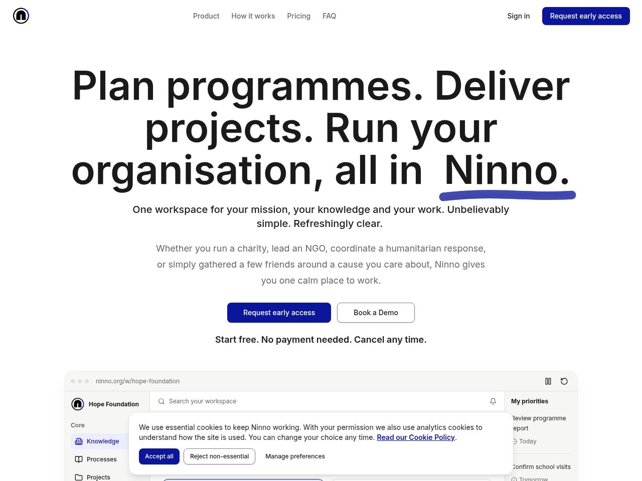 Ninno home page
